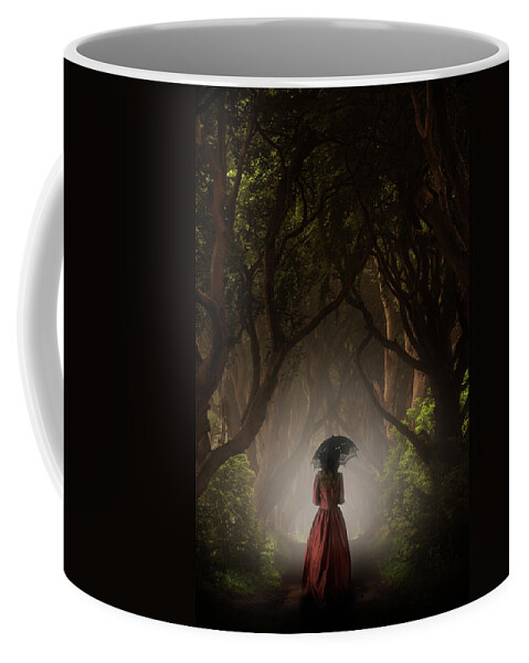 Dark Hedges In Northern Ireland Coffee Mug featuring the photograph Walk in the magic forrest by Jaroslaw Blaminsky