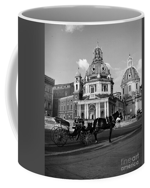 Walking Coffee Mug featuring the photograph Walking around the city of Rome by Stefano Senise