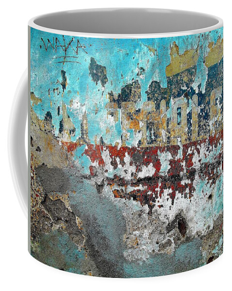 Texture Coffee Mug featuring the photograph Wall Abstract 98 by Maria Huntley