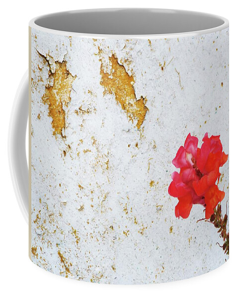 Snapdragon Coffee Mug featuring the photograph Wall Flower by Julie Rauscher
