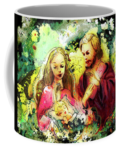 Travel Coffee Mug featuring the painting Wall Icon In Malta 02 bis by Miki De Goodaboom