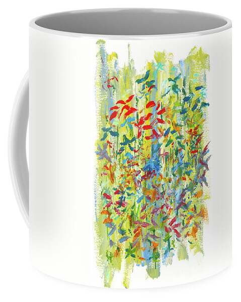 Flowers Coffee Mug featuring the painting Wallflowers by Bjorn Sjogren