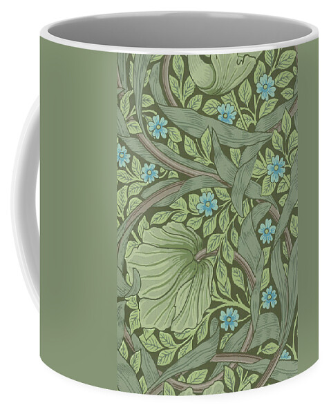Wallpaper Sample with Forget-Me-Nots Coffee Mug by William Morris - Fine  Art America
