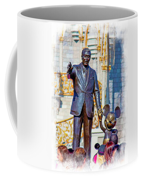 Magic Kingdom Coffee Mug featuring the photograph Walt and Mickey by Mark Andrew Thomas