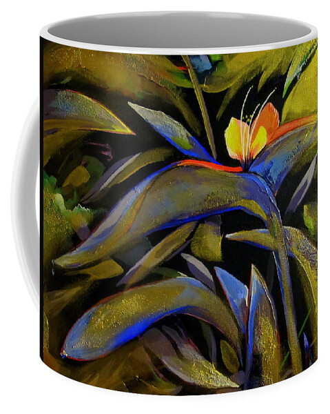 Wandering Coffee Mug featuring the painting Wandering in the Sunrise by John Duplantis