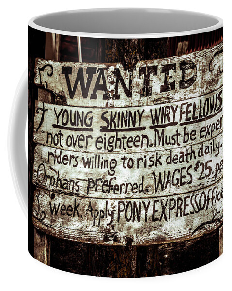Wanted Coffee Mug featuring the photograph Wanted by Steph Gabler