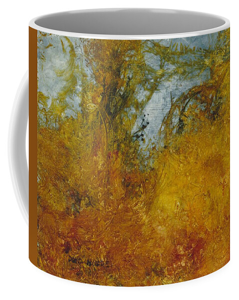 Warm Earth Coffee Mug featuring the painting Warm Earth 66 by David Ladmore