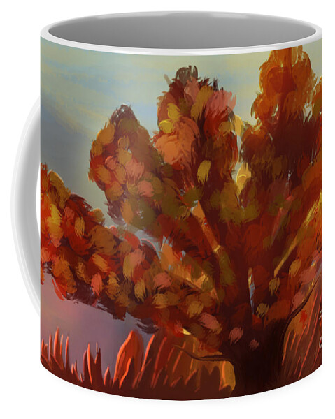 Warm tree Coffee Mug by Annalisa Amato - Pixels