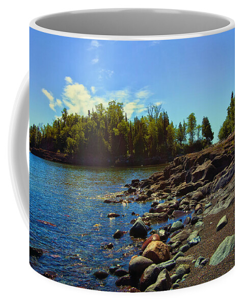 Sugarloaf Cove Minnesota Coffee Mug featuring the photograph Warmth of Sugarloaf Cove by Bill and Linda Tiepelman