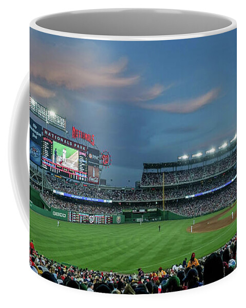 Red Sox Coffee Mug featuring the photograph Washington Nationals in Our Nations Capitol by Thomas Marchessault