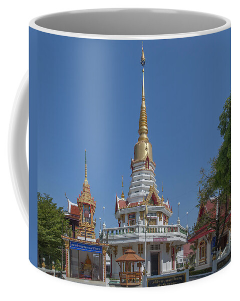 Temple Coffee Mug featuring the photograph Wat Prachum Khongkha Shrines DTHCB0180 by Gerry Gantt