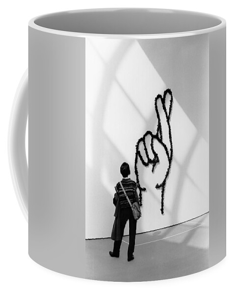 Roses Coffee Mug featuring the photograph Watching Figers Crossed by Joseph Caban