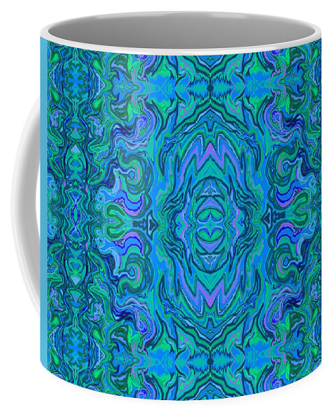 Water Coffee Mug featuring the digital art Water Art Pattern by Julia Woodman
