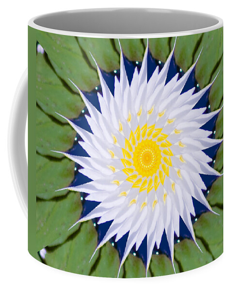 Water Coffee Mug featuring the photograph Water Lily Kaleidoscope by Bill Barber