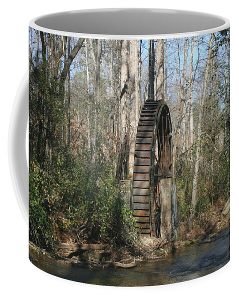 Forest Coffee Mug featuring the photograph Water Wheel by Cathy Harper