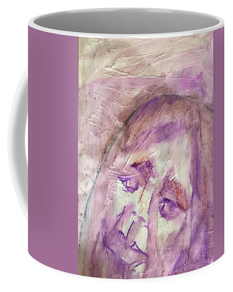 Abstract Coffee Mug featuring the painting Water, Wind and Ice by Judith Redman