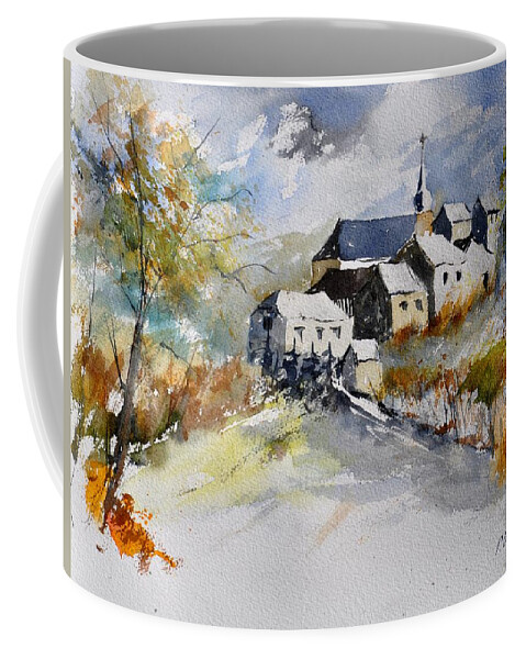 Landscape Coffee Mug featuring the painting Watercolor 015022 by Pol Ledent