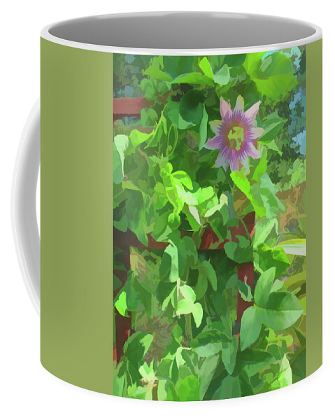 Passion Flower Coffee Mug featuring the photograph Watercolor Passion Flower 2 by Aimee L Maher ALM GALLERY