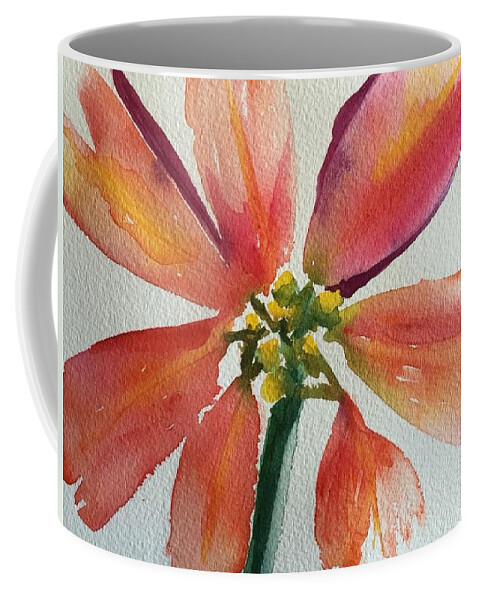 Floral Coffee Mug featuring the painting Watercolor Poinsettia by Bonny Butler