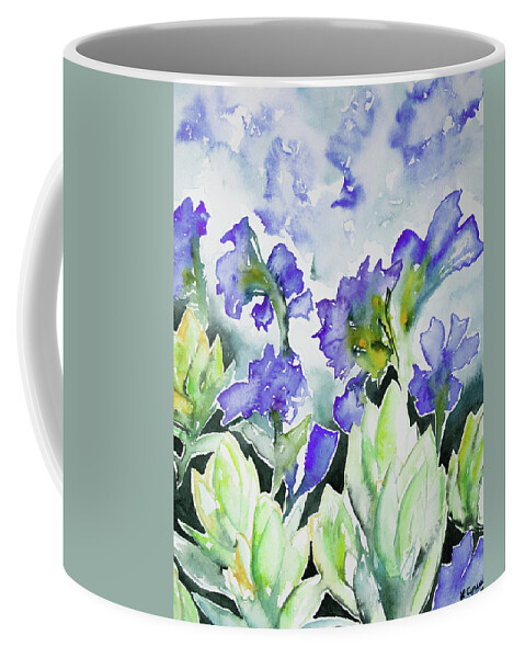 Wildflower Coffee Mug featuring the painting Watercolor - Rocky Mountain Wildflowers by Cascade Colors