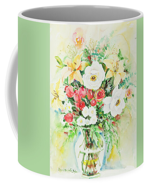 Flowers Coffee Mug featuring the painting Watercolor Series 113 by Ingrid Dohm