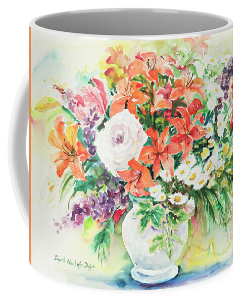 Flowers Coffee Mug featuring the painting Watercolor Series 165 by Ingrid Dohm