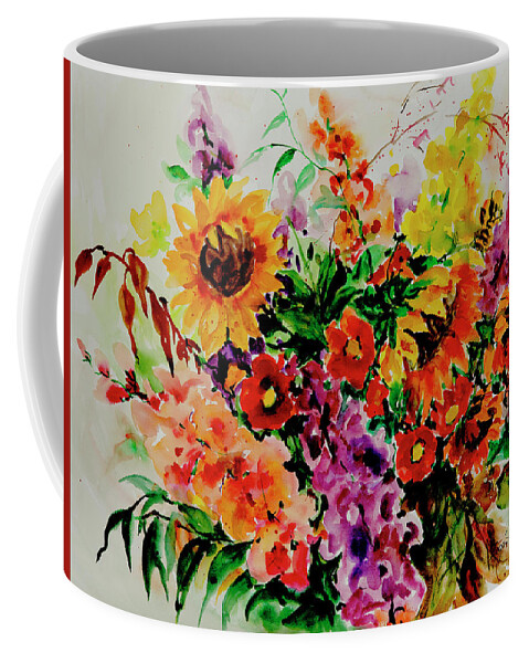 Flowers Coffee Mug featuring the painting Watercolor Series 176 by Ingrid Dohm
