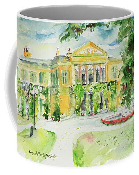 Cityscape Coffee Mug featuring the painting Watercolor Series 195 by Ingrid Dohm