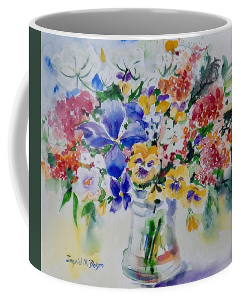 Flowers Coffee Mug featuring the painting Watercolor Series 209 by Ingrid Dohm