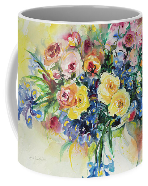 Flowers Coffee Mug featuring the painting Watercolor Series 62 by Ingrid Dohm