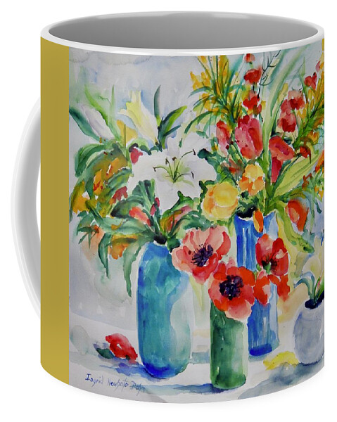 Flowers Coffee Mug featuring the painting Watercolor Series No. 256 by Ingrid Dohm