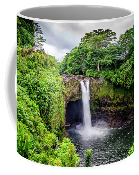 Waterfall Coffee Mug featuring the photograph Waterfall into the Valley by Daniel Murphy