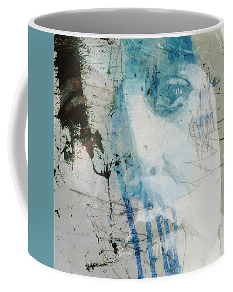Paul Mccartney Coffee Mug featuring the mixed media Waterfall by Paul Lovering