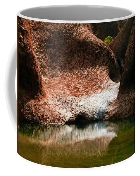 Raw And Untouched Northern Territory Series By Lexa Harpell Coffee Mug featuring the photograph Waterhole, Uluru - Central Australia by Lexa Harpell