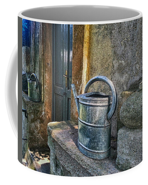 Watering Cans Coffee Mug featuring the photograph Watering Cans by Diana Haronis