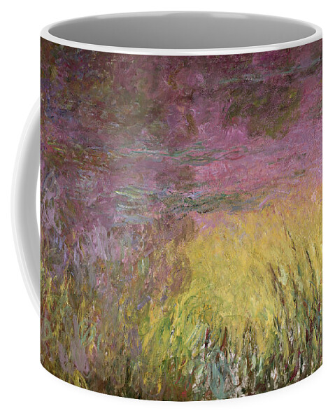 Waterlilies At Sunset Coffee Mug featuring the painting Waterlilies at Sunset by Claude Monet