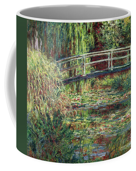 Claude Monet Coffee Mug featuring the painting Waterlily Pond Pink Harmony 1900 by Claude Monet