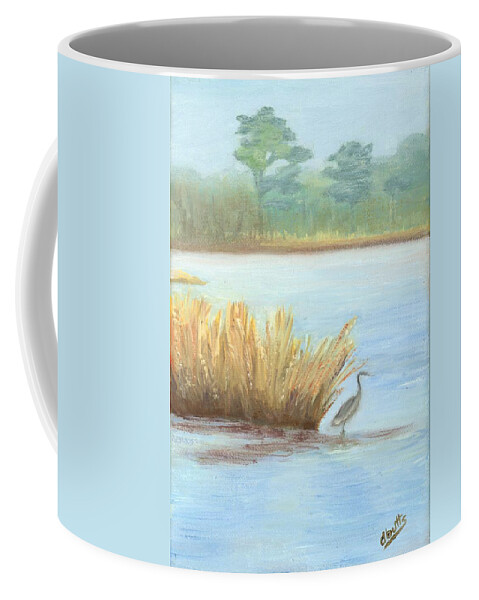 Water Paintings Coffee Mug featuring the painting Waterside by Deborah Butts