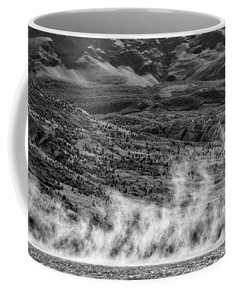 Patagonia Coffee Mug featuring the photograph Waterspouts on Viedma Lake - Patagonia by Stuart Litoff