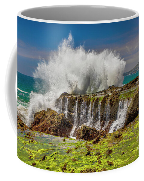 Explosion Coffee Mug featuring the photograph Wave Explosion by Mariola Bitner