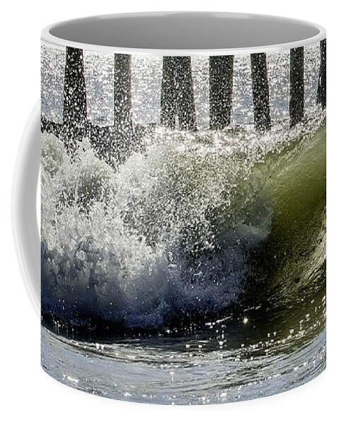 Beach Coffee Mug featuring the photograph Wave#7 by WAZgriffin Digital