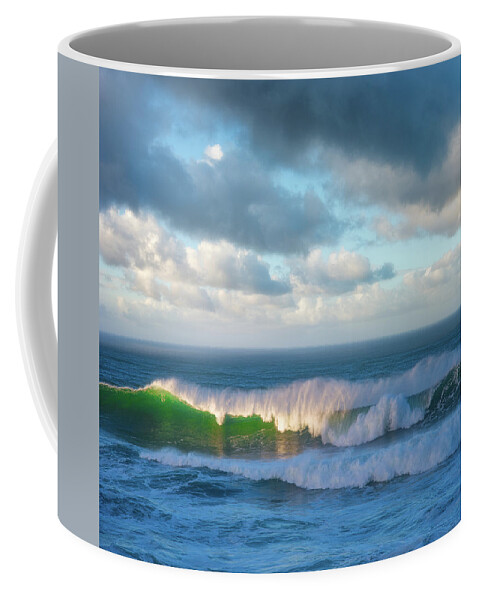 Ocean Coffee Mug featuring the photograph Wave length by Darren White