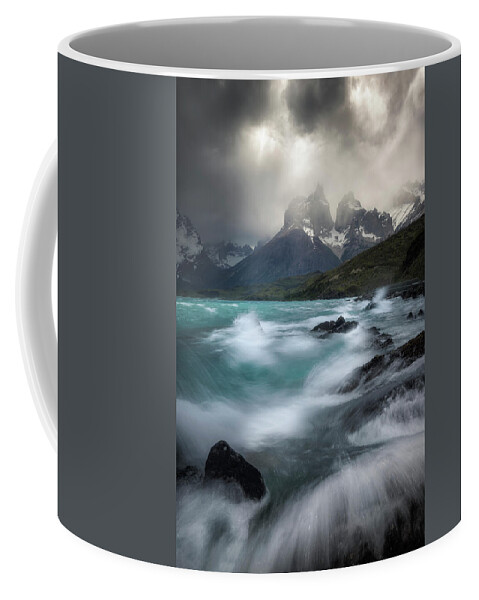 Paine Massif Coffee Mug featuring the photograph Waves on Waves by Nicki Frates