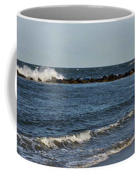Beach Coffee Mug featuring the photograph Waves by Sandy Keeton