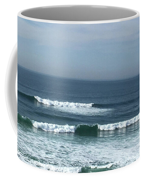 Waves Coffee Mug featuring the photograph Waves by Susan Grunin
