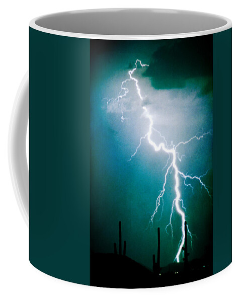 Lightning Coffee Mug featuring the photograph Way to close for Comfort by James BO Insogna