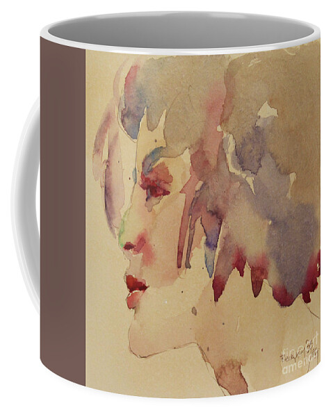 Watercolor Coffee Mug featuring the painting WCP 1702 A Dancing Fool by Becky Kim