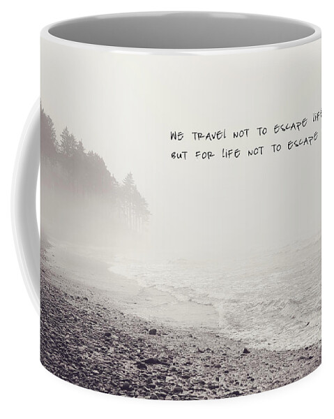 Ocean Coffee Mug featuring the photograph We Travel by Sylvia Cook