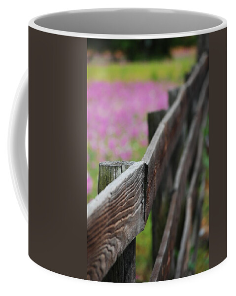 Weathered Fence Coffee Mug featuring the photograph Weathered Fence by Robert Meanor