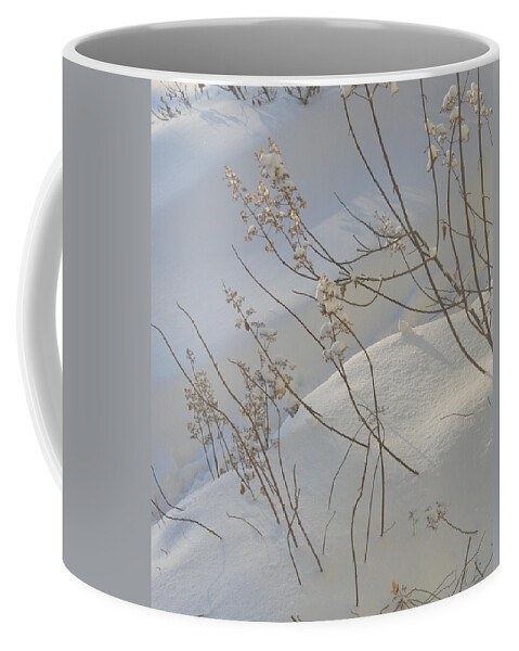 Winter Coffee Mug featuring the photograph Weeds by Julie Lueders 